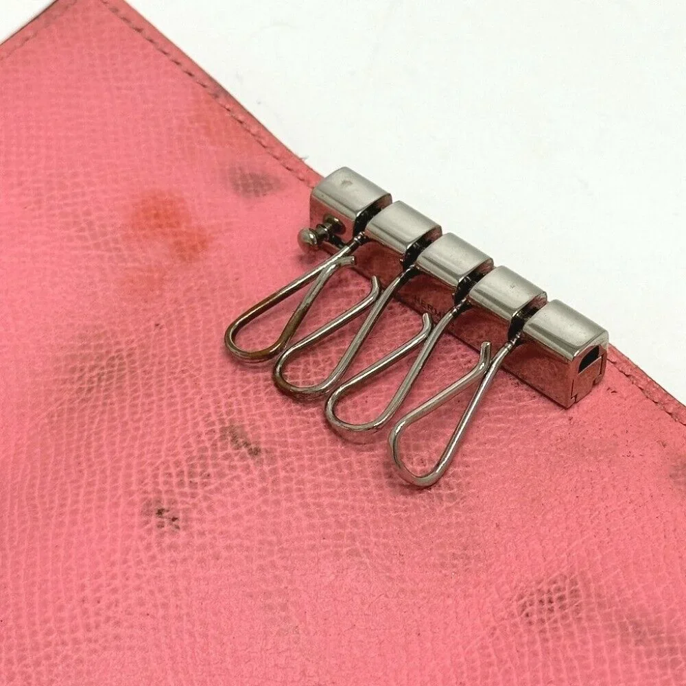 HERMES HHardware Bearn 4-Ring Key Case Epsom pink - Picture 8 of 10